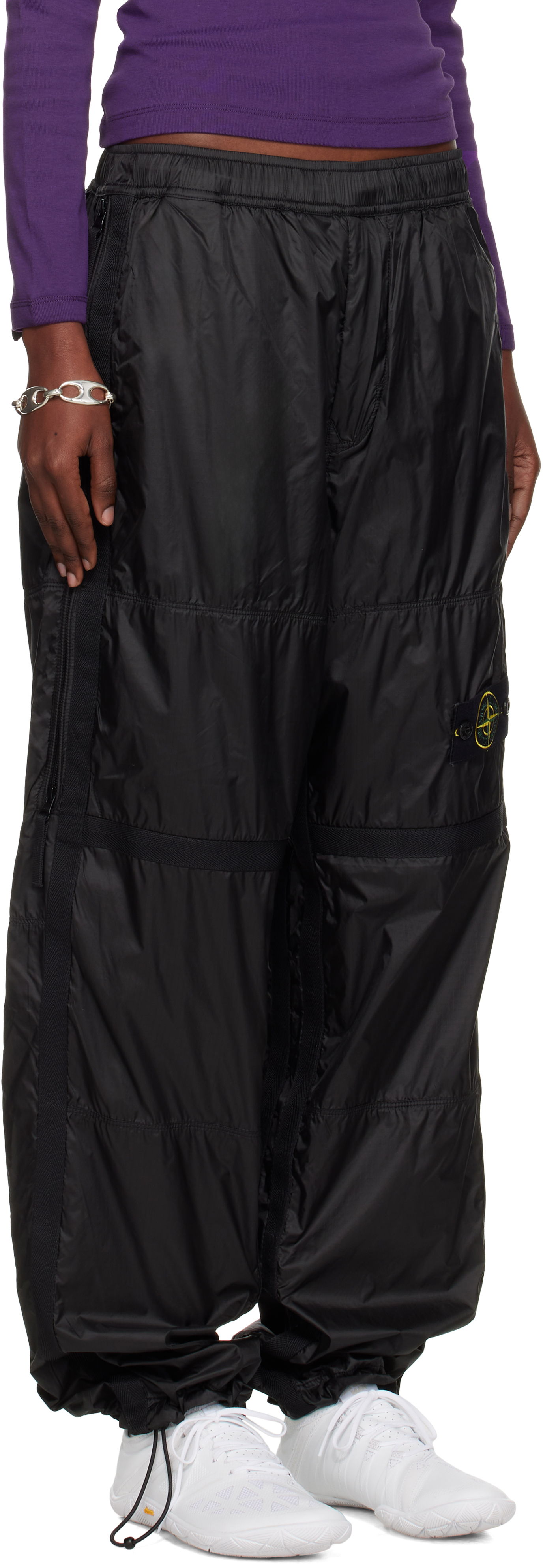 Штани Stone Island Stone Island Ripstop Light HT Nylon Trousers чорний | K2S15 3100027 S0163, 1