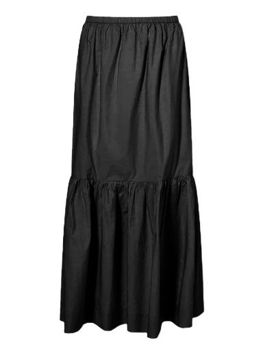 Спідниця GANNI Maxi Flounce Skirt чорний | F7919-099
