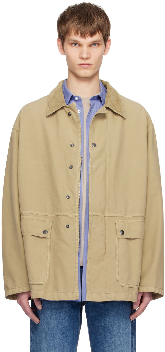 Куртка The Row Corduroy Collar Cotton Jacket бежевий | 618-W2965