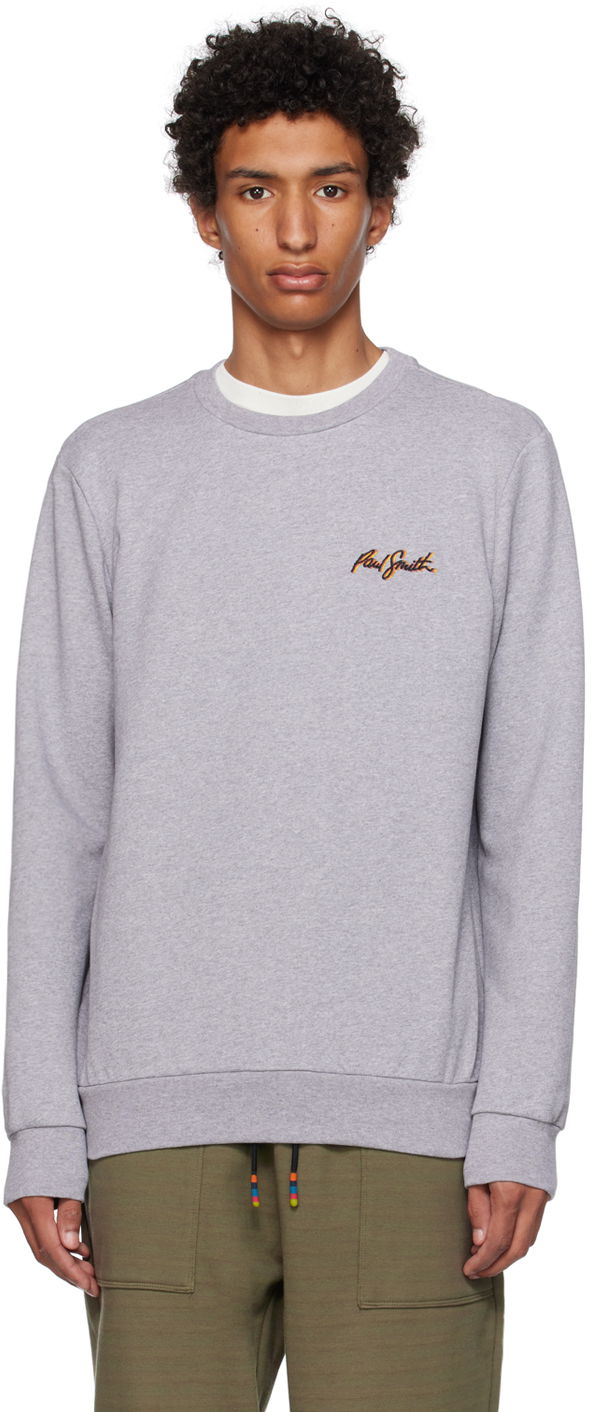 Cветр Paul Smith Paul Smith Embroidered Sweatshirt Сірий | M1R-302S-LP3994
