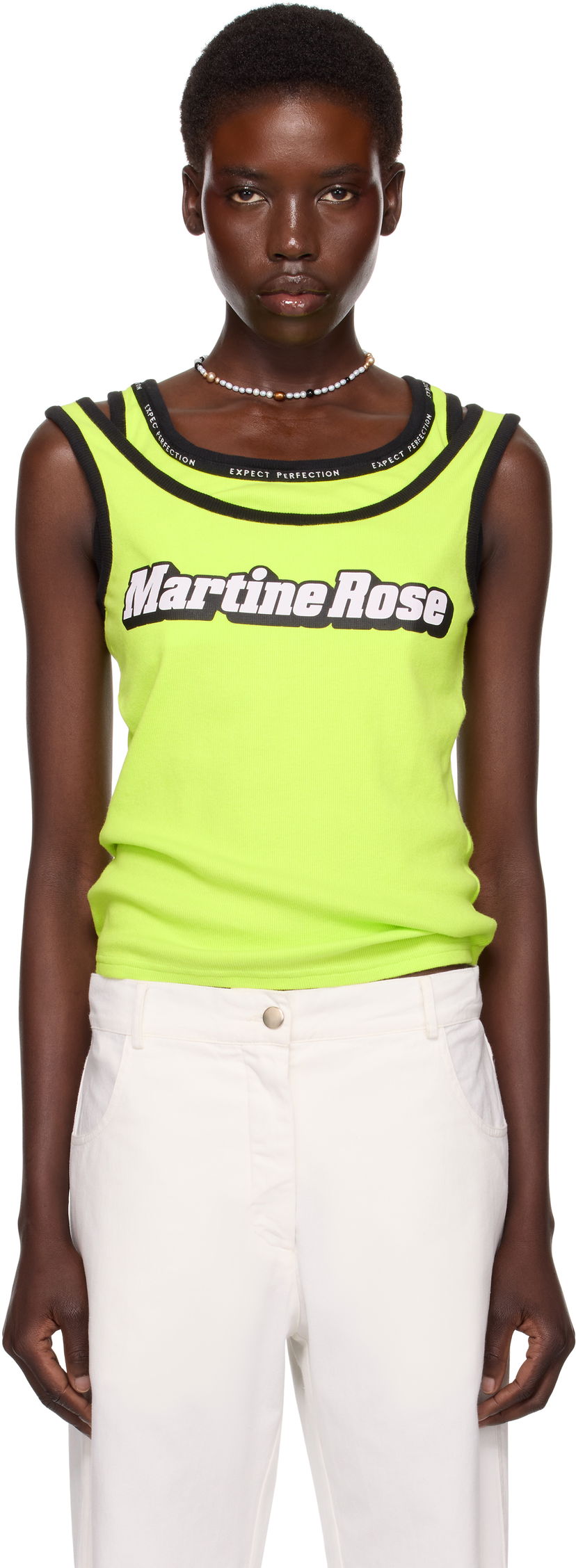 Безрукавка Martine Rose Martine Rose Folded Vest Tank Top Жовтий | 634JS03404