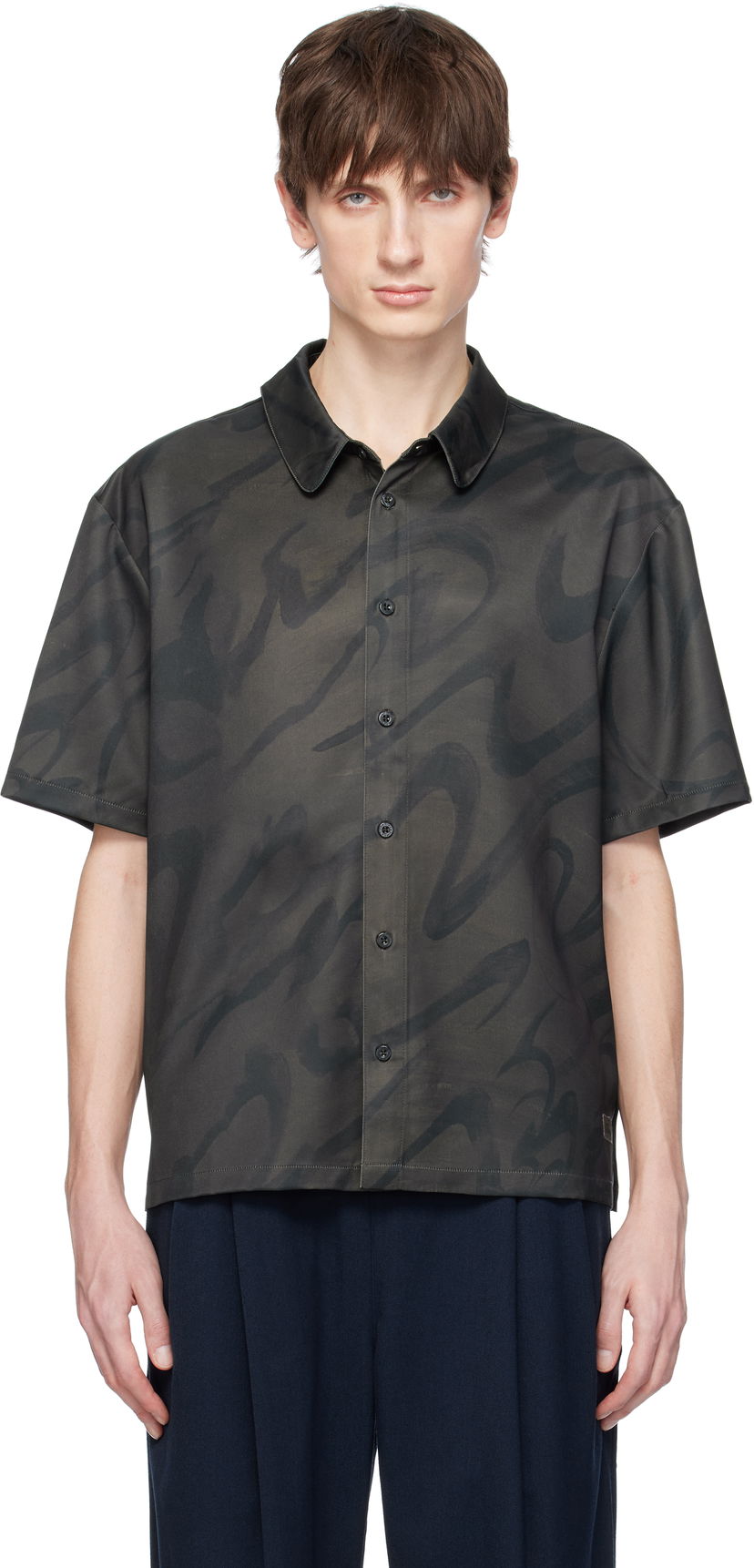 Сорочка Dime Dime Chilling Satin Shirt Зелений | DIMESP259BLK