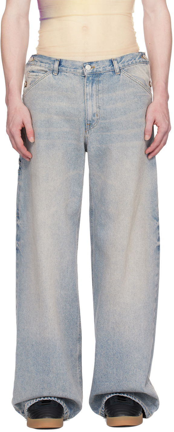 Джинси Courrèges Sailor Wide-Leg Jeans Синій | 124DPA188DE0016