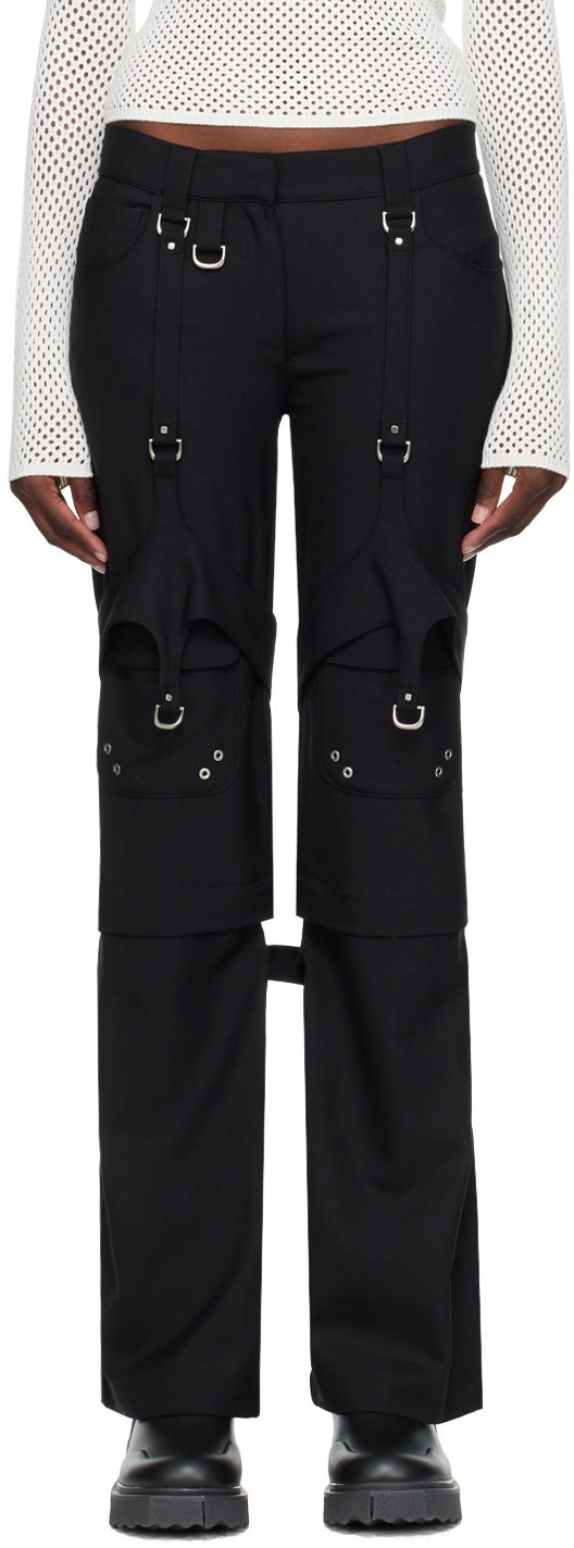 Штани Off-White Black Harness Trousers чорний | OWCF020F23FAB0011000