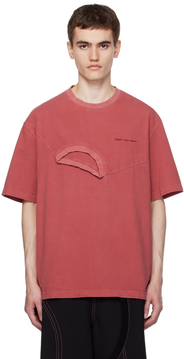 Футболка Feng Chen Wang Feng Chen Wang Double Neck T-Shirt Червоний | FMF16TS01