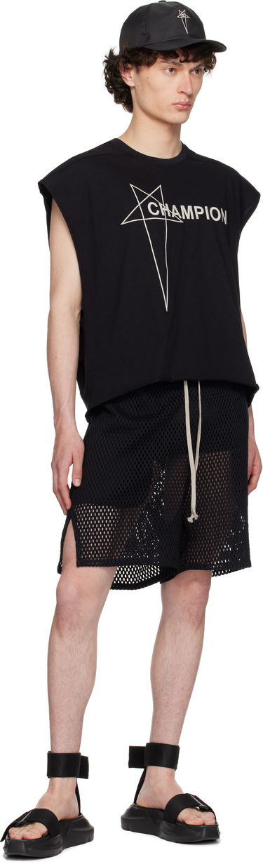 Шорти Rick Owens Rick Owens Champion Edition Mesh Shorts чорний | CM01E1682 CHONET MESH, 4