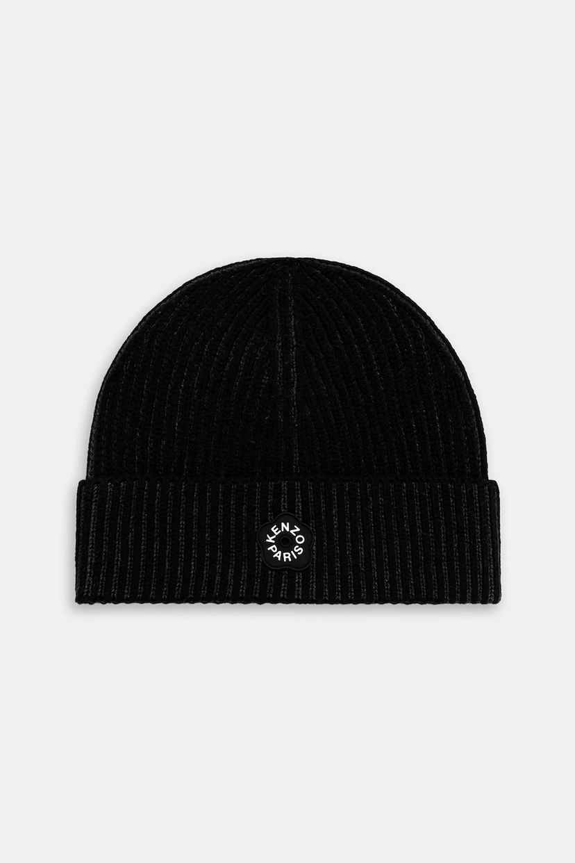 Шапка KENZO Kenzo Ribbed Beanie чорний | FF68BU200KWA