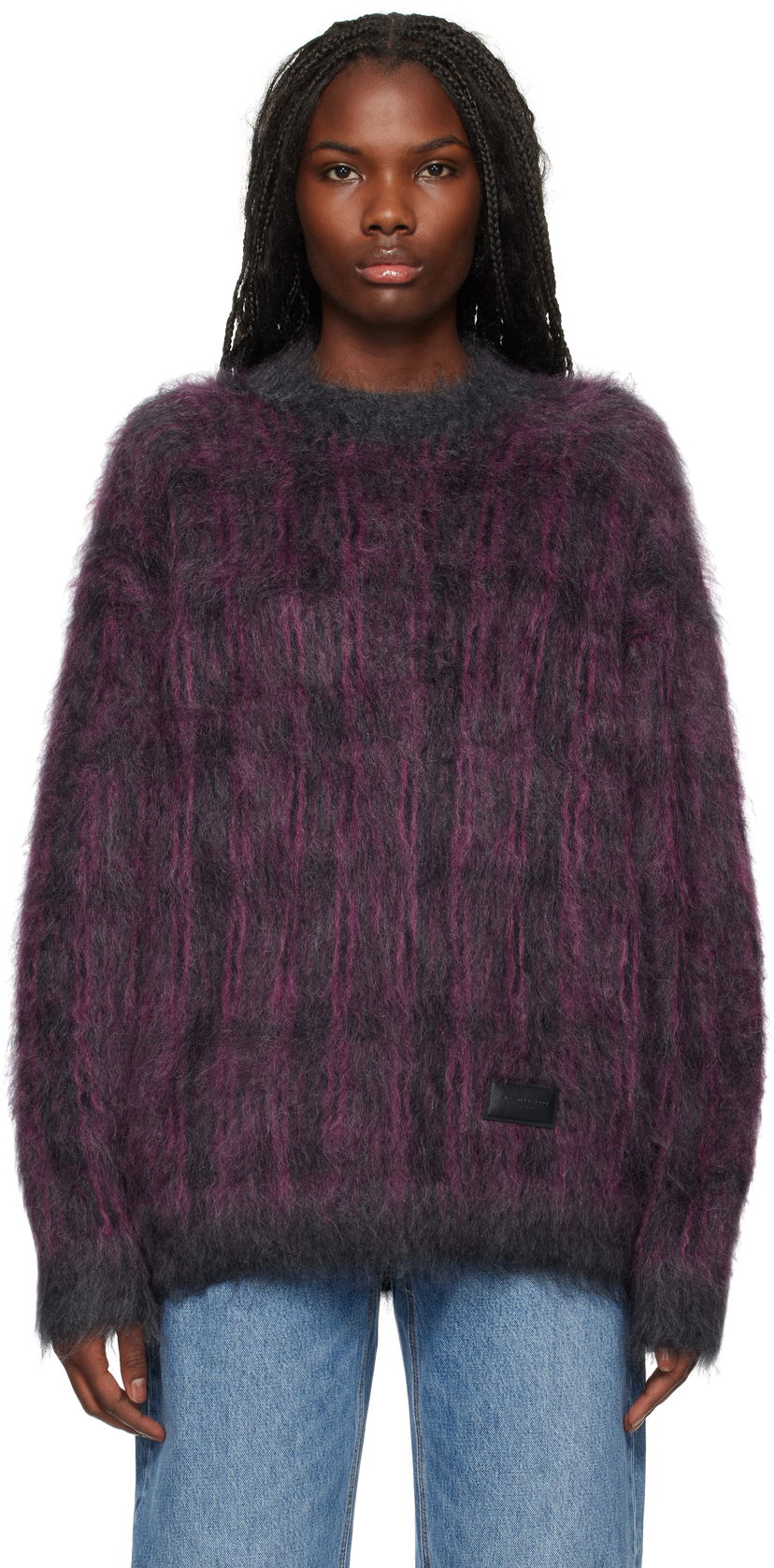 Cветр Alexander Wang Oversize Plaid Sweater Рожевий | 1KC4241039