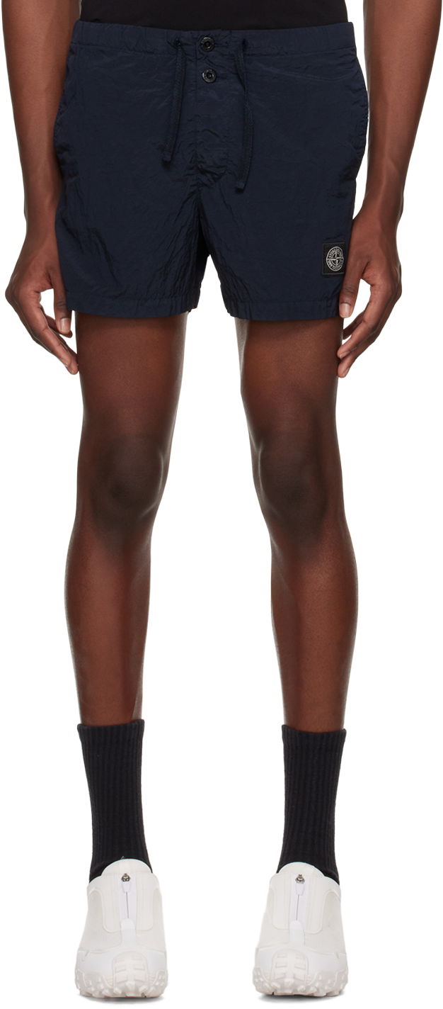 Купальники Stone Island Patch Swim Shorts темно-синій | 8015B0643