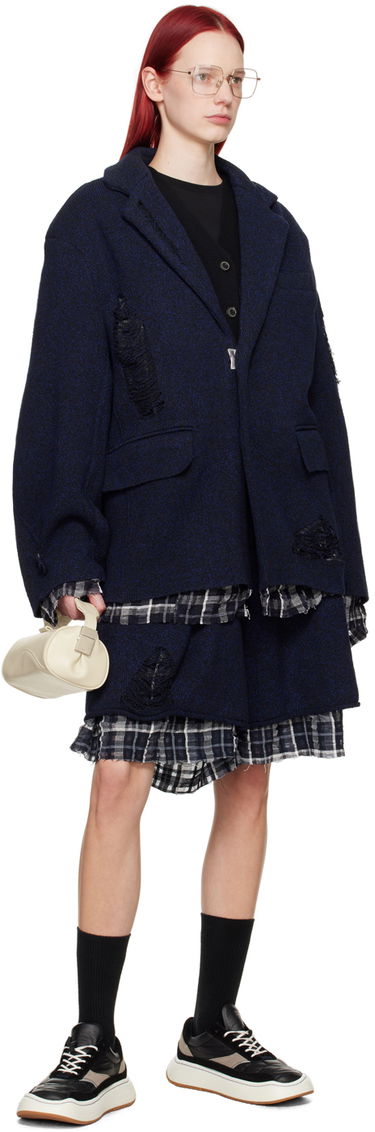 Шорти ADER ERROR Layered Knit Shorts темно-синій | BN01SSBT0401BK, 3