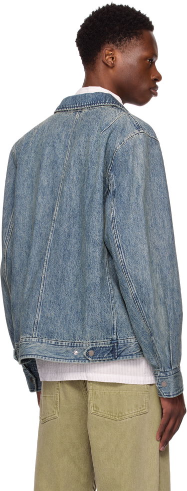 Куртка rag & bone Rag & Bone Simon Garage Denim Jacket Синій | MBW25P2011DNML, 2