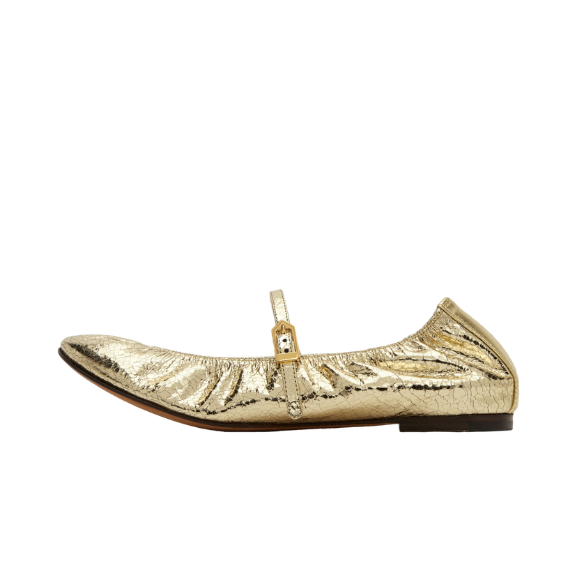 Кросівки та взуття LANVIN Mary Jane Ballerina Flats Металік | FW-BAMB05-CRCA-H24