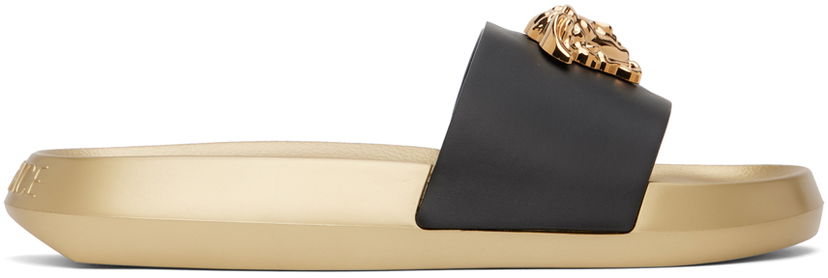 Одяг Versace Black & Gold 'La Medusa' Slides бежевий | 1010643_DV46G