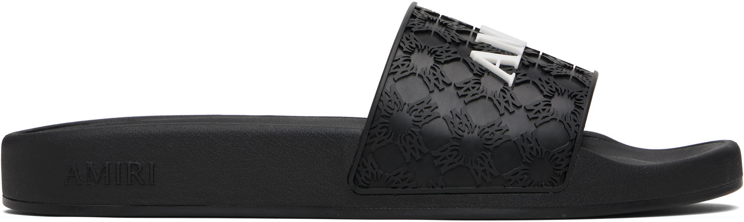 Кросівки та взуття AMIRI MA Quad Slides чорний | AMFOSL1005, 0