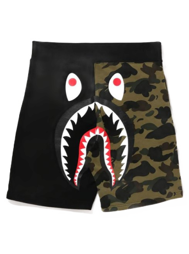 Шорти BAPE 1st Camo Back Shark Sweat Shorts Зелений | 1I20-153-004