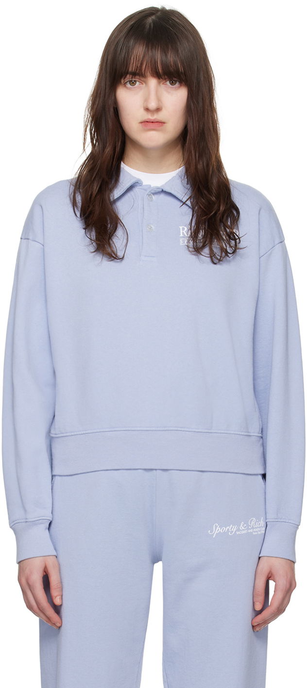 Сорочка поло Sporty & Rich NY 'Racquet Club' Polo Бірюзовий | POAW239PW
