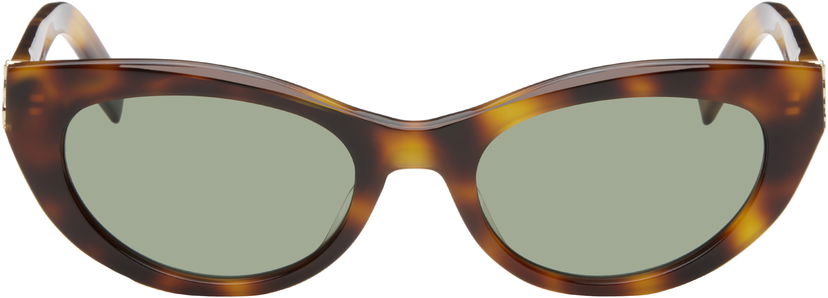 Сонцезахисні окуляри Saint Laurent Tortoiseshell SL M115 Sunglasses Коричневий | SL M115-003