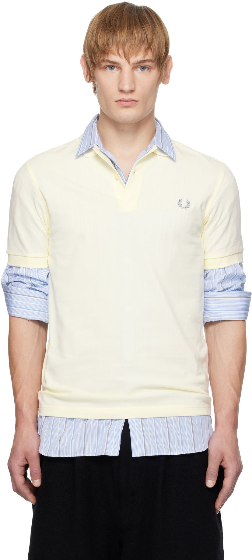 Сорочка поло Comme des Garçons Shirt 'Freedom Is Energy' Polo Жовтий | FN-T501B-W24