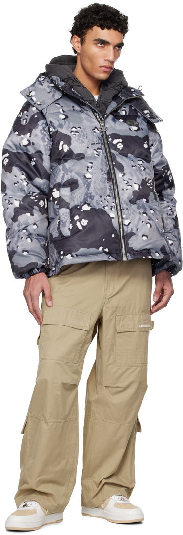 Пуховик AAPE by A Bathing Ape AAPE by A Bathing Ape Aape 29.5 Main Camo Down Jacket Сірий | AAPDNM7666XXNBKG, 3
