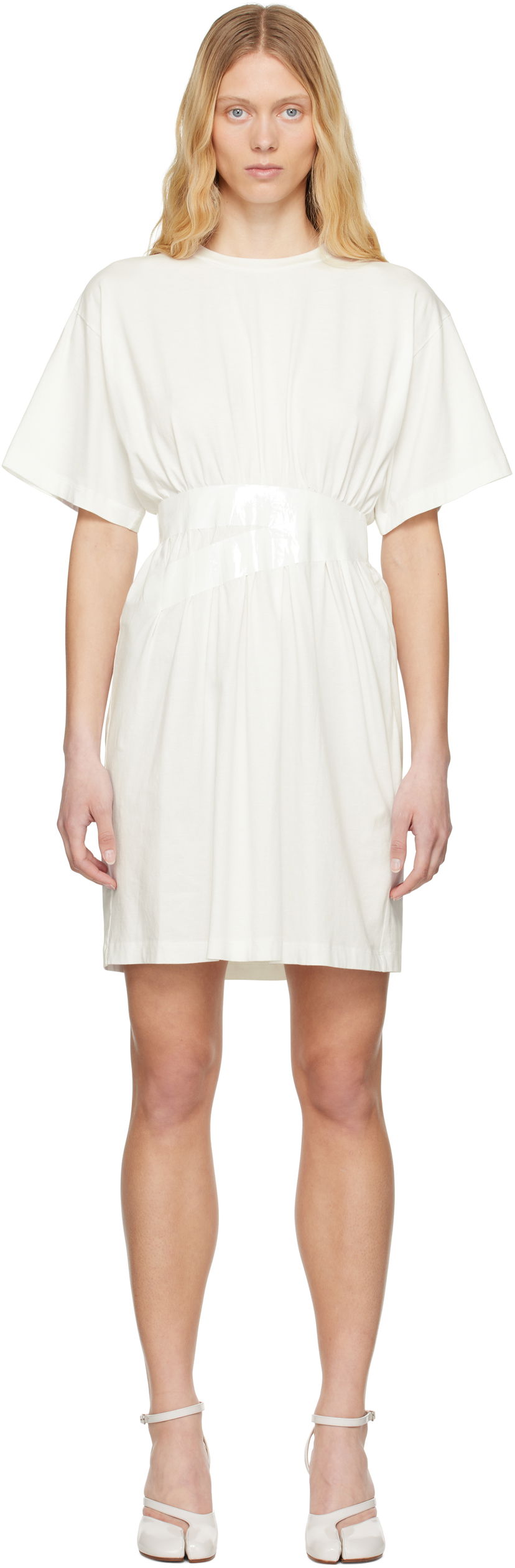 плаття Maison Margiela MM6 Maison Margiela Taped Jersey Dress білий | S52DA0063 M20048