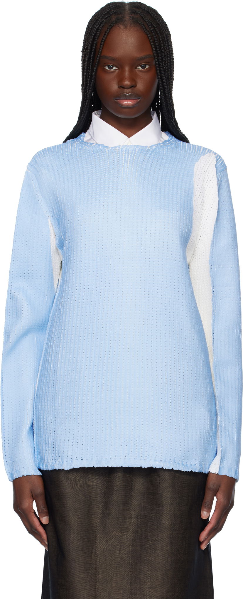 Cветр Comme des Garçons Crewneck Sweater Синій | FO-N004-051