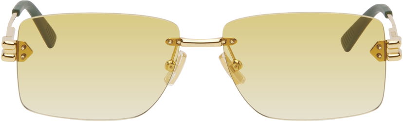 Сонцезахисні окуляри Bottega Veneta Bottega Veneta Lock Rectangular Sunglasses Жовтий | BV1126S-006