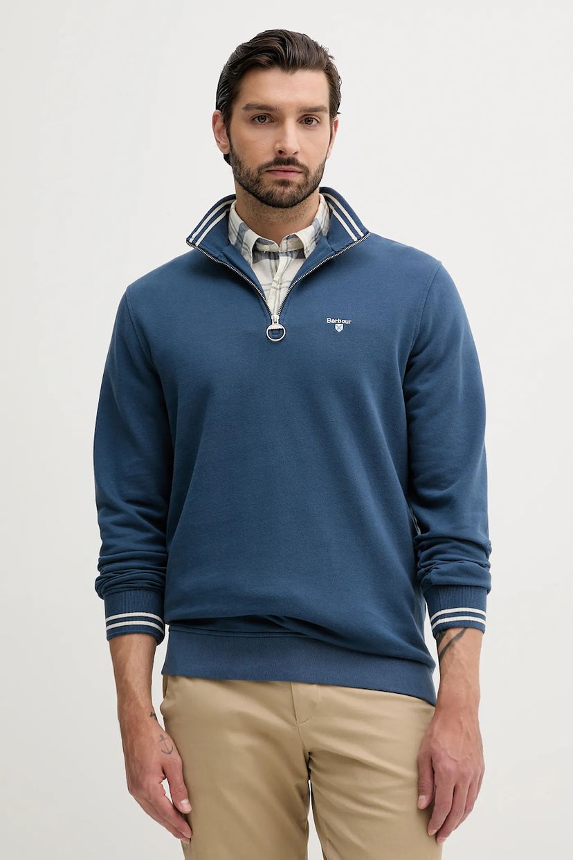 Світшоти Barbour Barbour Rosford Half Zip Sweatshirt Синій | MOL0701