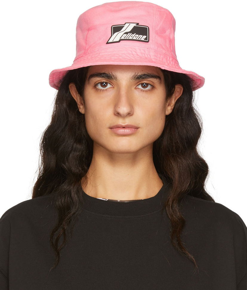 Капелюх We11done Denim Bucket Hat Рожевий | WD-AH1-22-415-U-PK