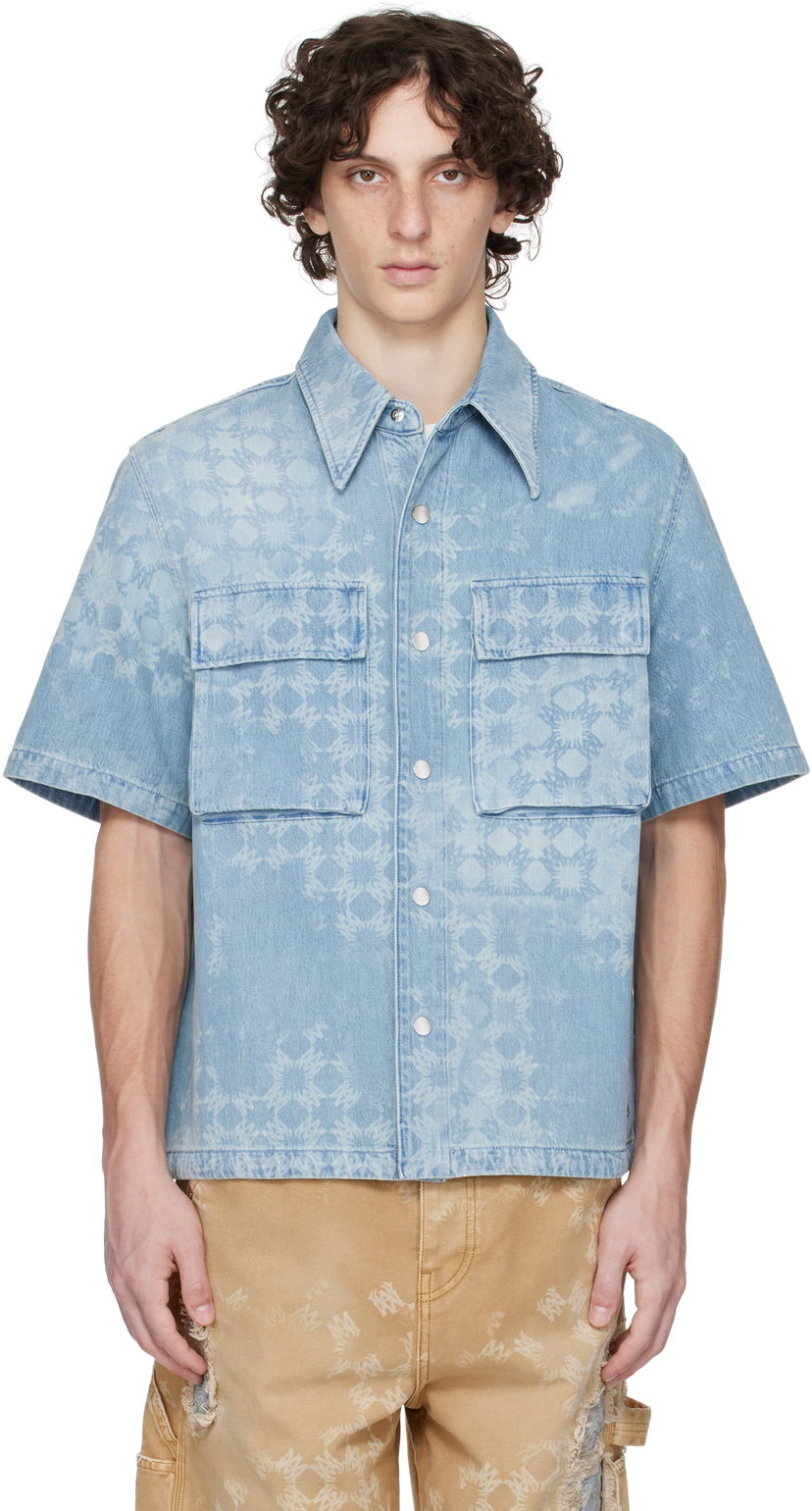 Сорочка AMIRI AMIRI MA Quad Denim Shirt Синій | AMDNIR1040