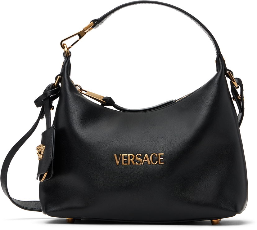 Сумочка Versace Versace Tag Hobo Bag чорний | 1018302_1A13171_1B00V