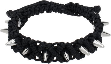 Браслет We11done We11done Handmade Studded Bracelet чорний | WD-AJ0-25-599-U-BK, 0