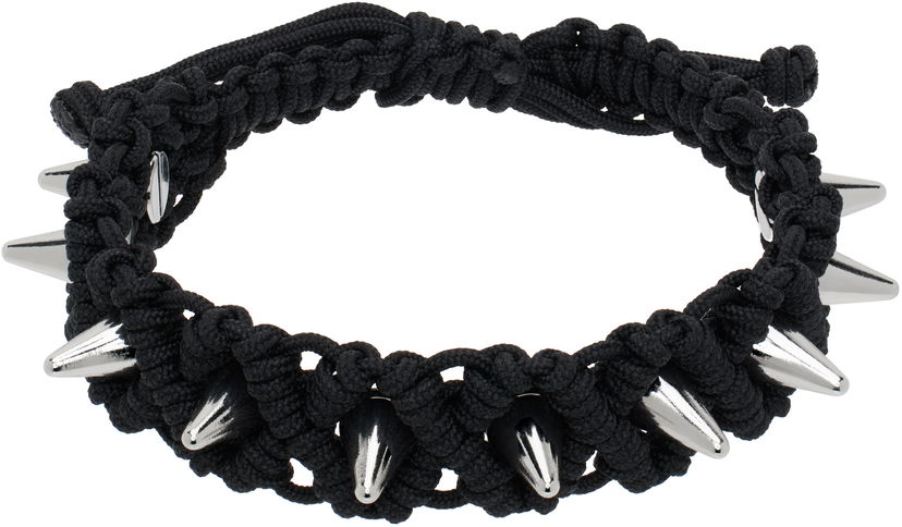 Браслет We11done We11done Handmade Studded Bracelet чорний | WD-AJ0-25-599-U-BK