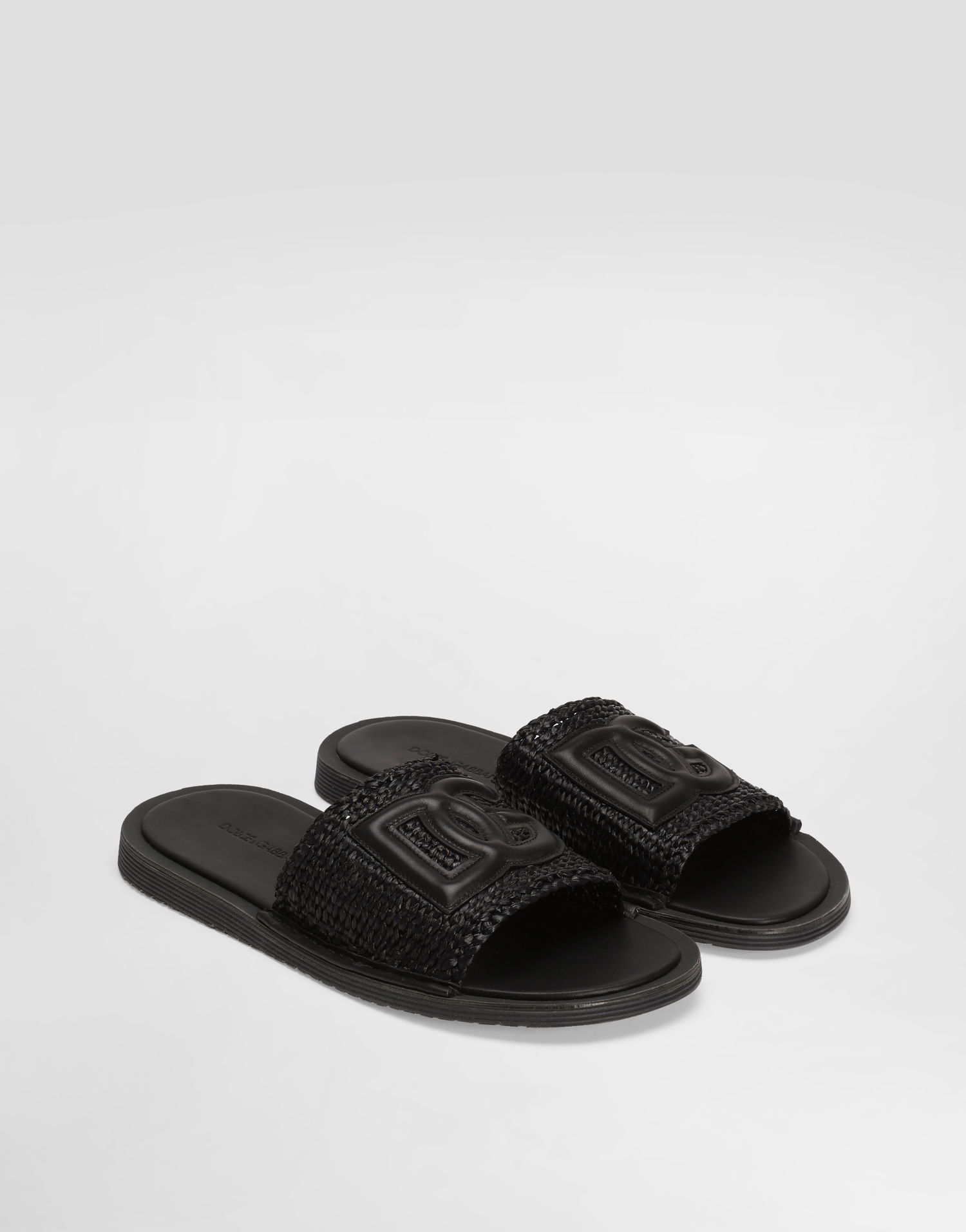 Аксесуари Dolce & Gabbana Dolce & Gabbana Raffia Crochet Slippers чорний | A80519A9Q988B956, 1