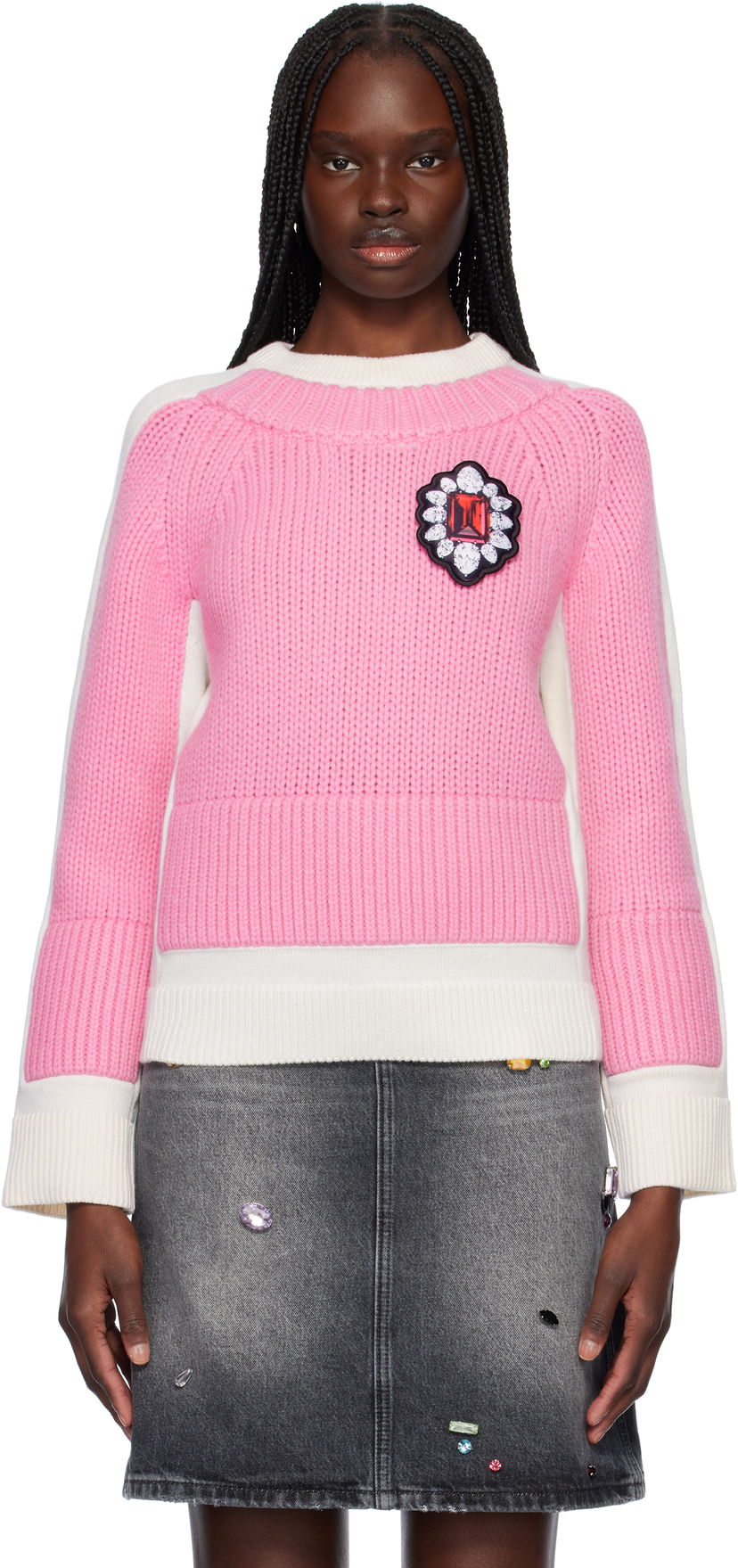 Cветр Marc Jacobs Marc Jacobs Trompe L'oeil Knit Sweater Рожевий | 2S5RTP002K25