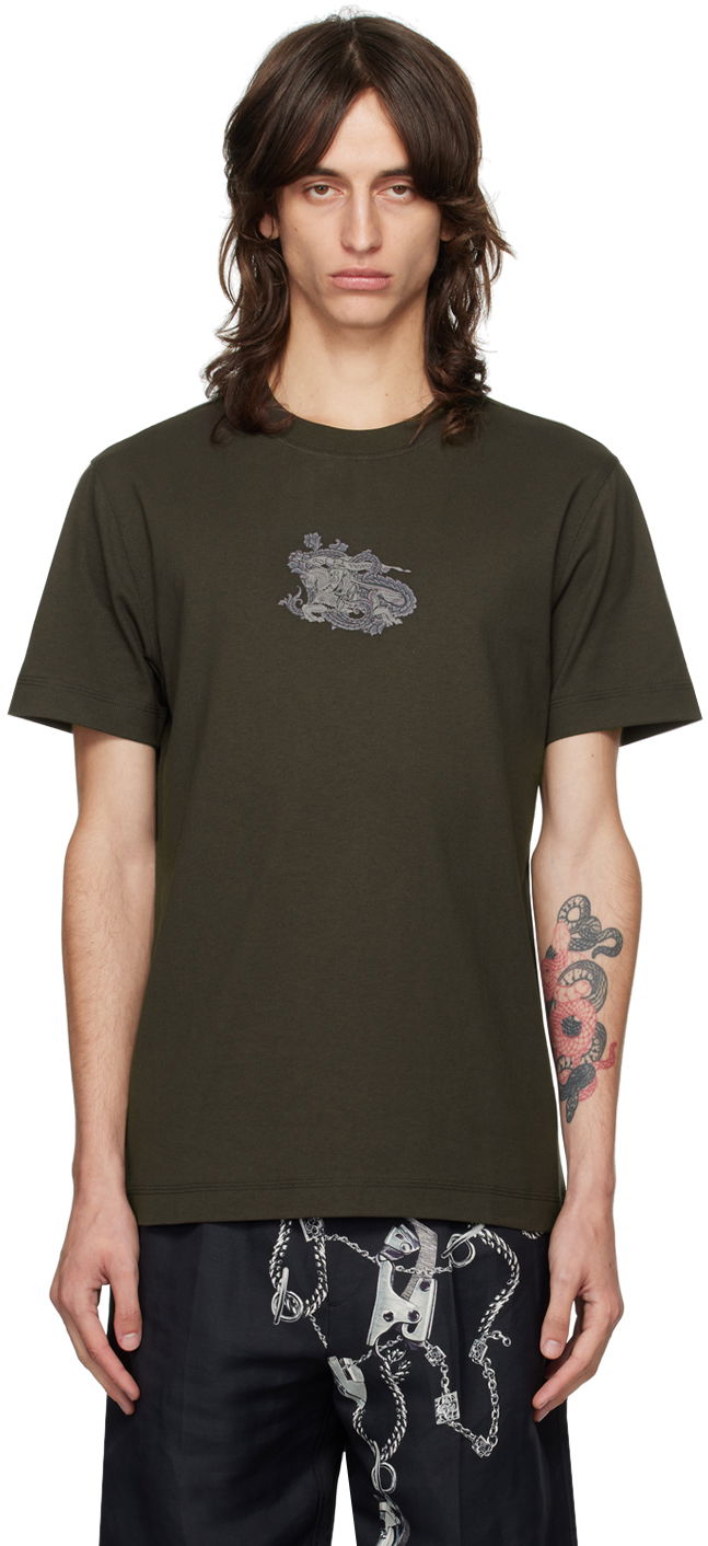 Футболка Burberry Brown Paisley EKD T-shirt Зелений | 8097878