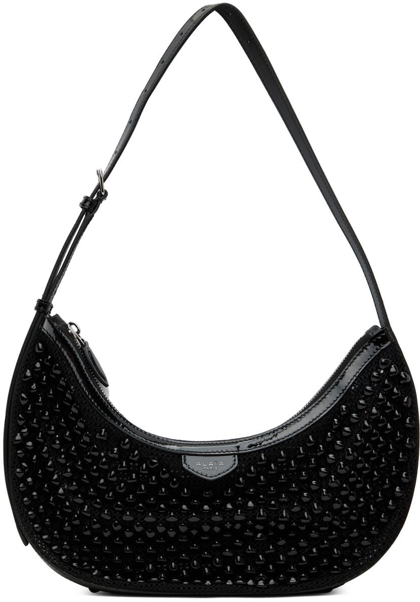 Сумка Alaïa ALAÏA Black One Piece Demi Lune Bag чорний | AA1S02731CA311