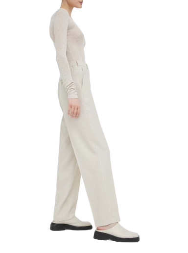 Штани American Vintage High Waist Trousers білий | TAB10A