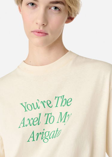 Футболка AXEL ARIGATO Printed T-Shirt with Short Sleeves бежевий | A3010002, 7