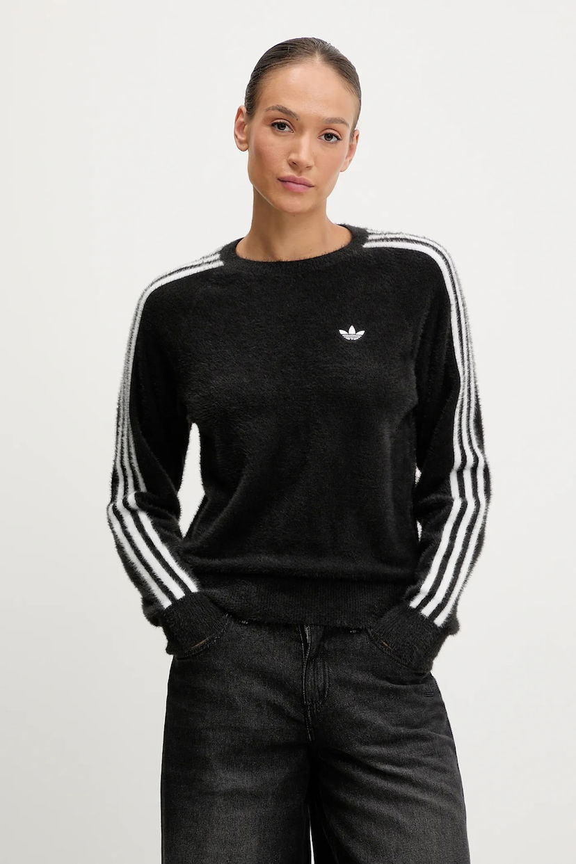 Cветр adidas Originals adidas Originals Holiday Fuzzy Sweater чорний | JX7813