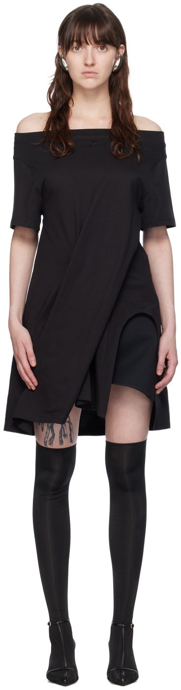 плаття Courrèges Courrèges Boatneck Minidress чорний | 224JRO420JS0107