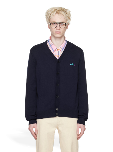 Cветр A.P.C. Navy New Joseph Cardigan темно-синій | COGDK-H22229
