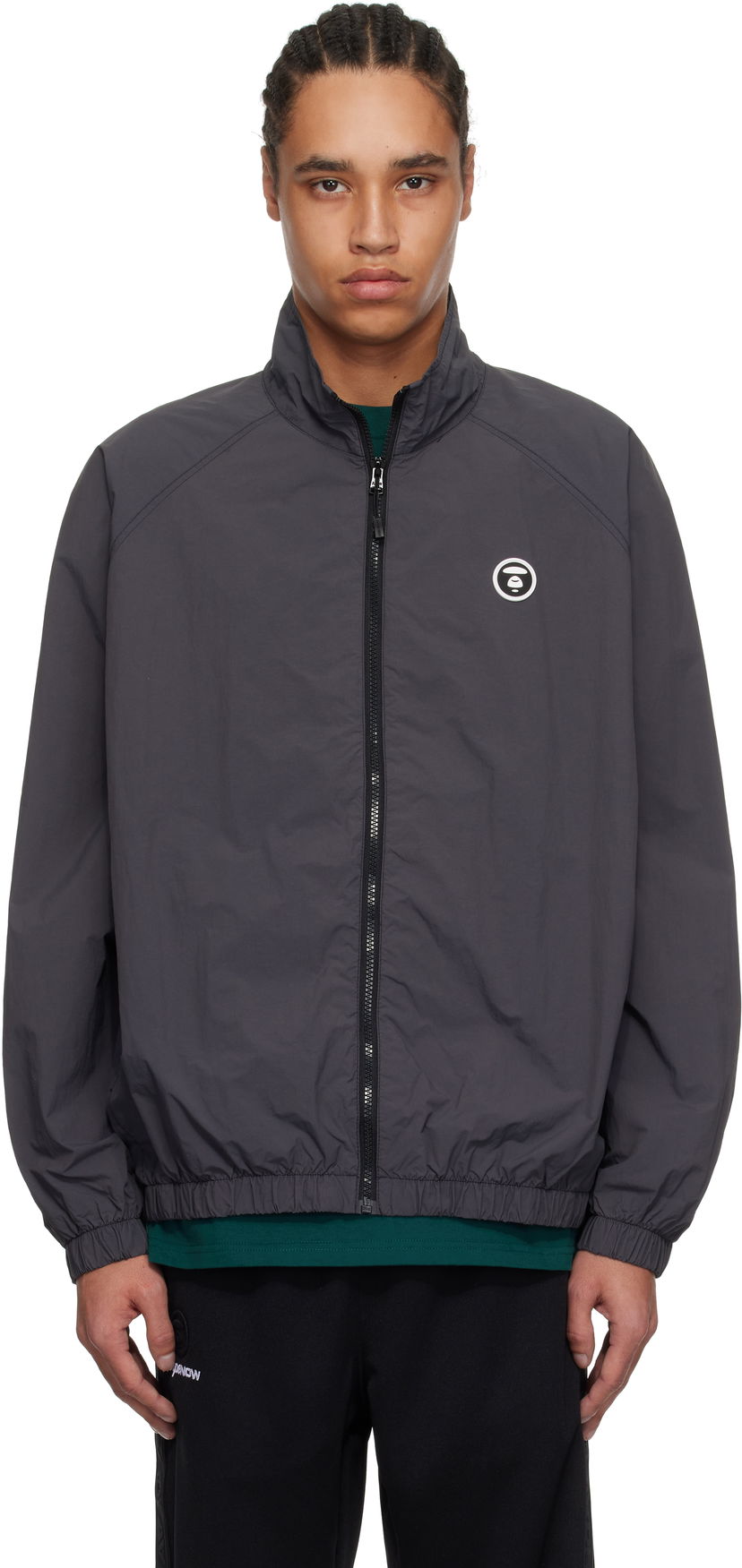 Вітровка AAPE by A Bathing Ape AAPE by A Bathing Ape 'AAPE Now' Lightweight Jacket Сірий | AAPLJM7703XXNBKL