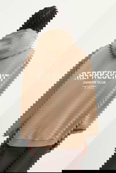 Світшоти Represent Clo Represent Owners' Club Hoodie with Print бежевий | OCM41113.16, 0