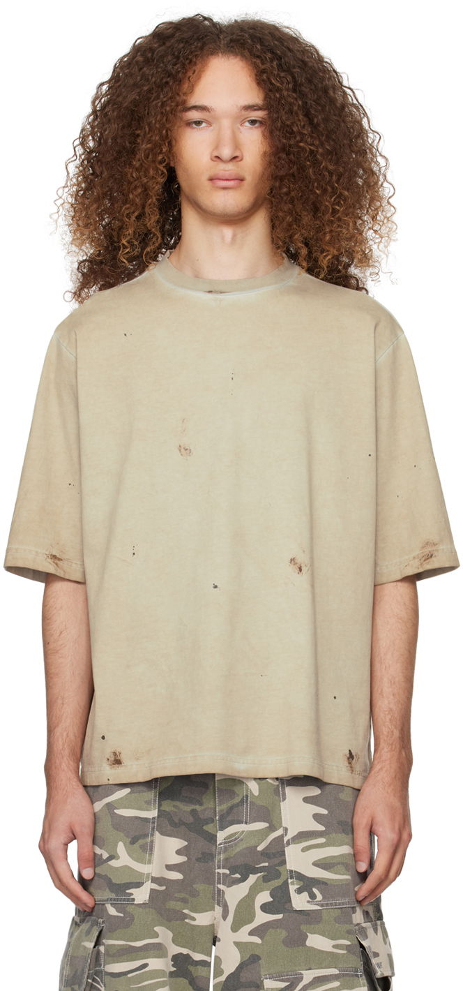 Футболка We11done We11done Faded T-Shirt Зелений | WD-TT0-24-895-U-BG