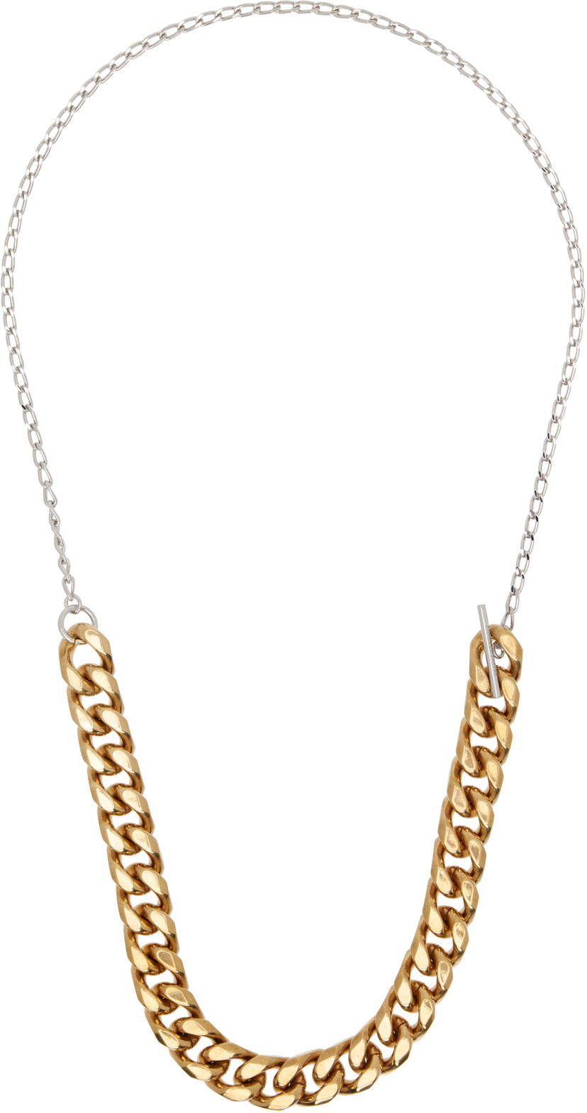 Кольє Dries Van Noten Dries Van Noten Curb Chain Necklace Металік | 251-028207-061