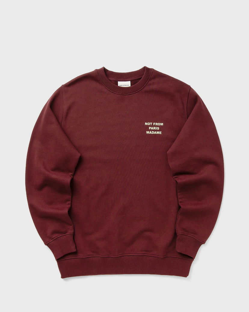 Світшоти Drôle de Monsieur Slogan Sweatshirt Бордовий | I-SW149-CO127-WN