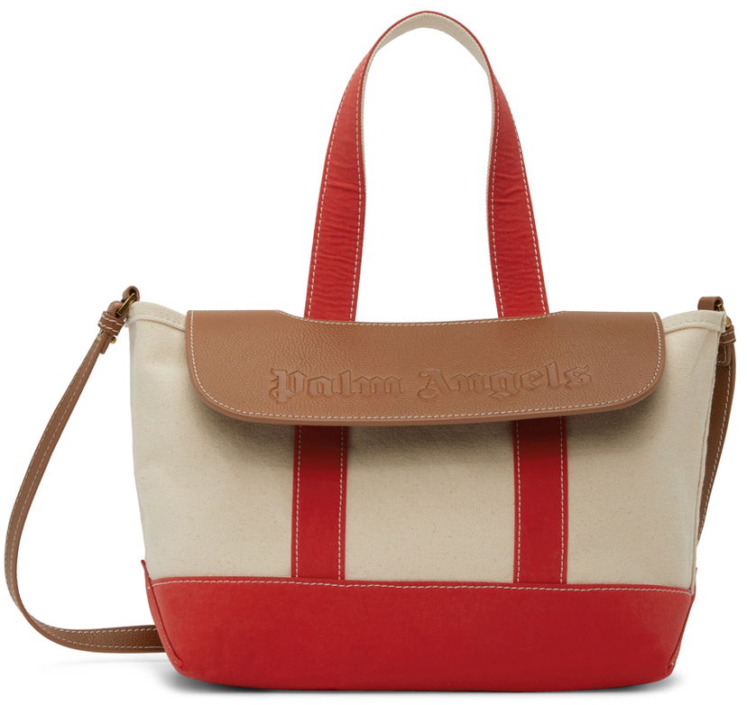 сумка-тоут Palm Angels Palm Angels Palm Tote Bag бежевий | PWNA045S22LEA0012560