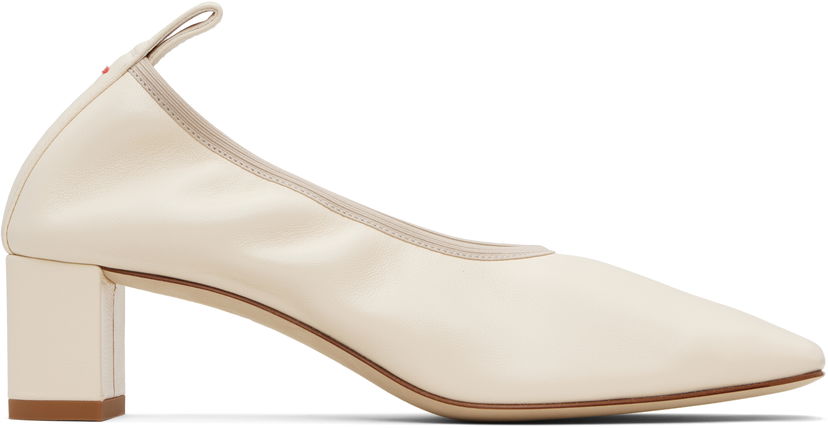 Догляд за взуттям Aeyde Aeyde Narissa Ruched Block Heels білий | A11-PU0600001002-225