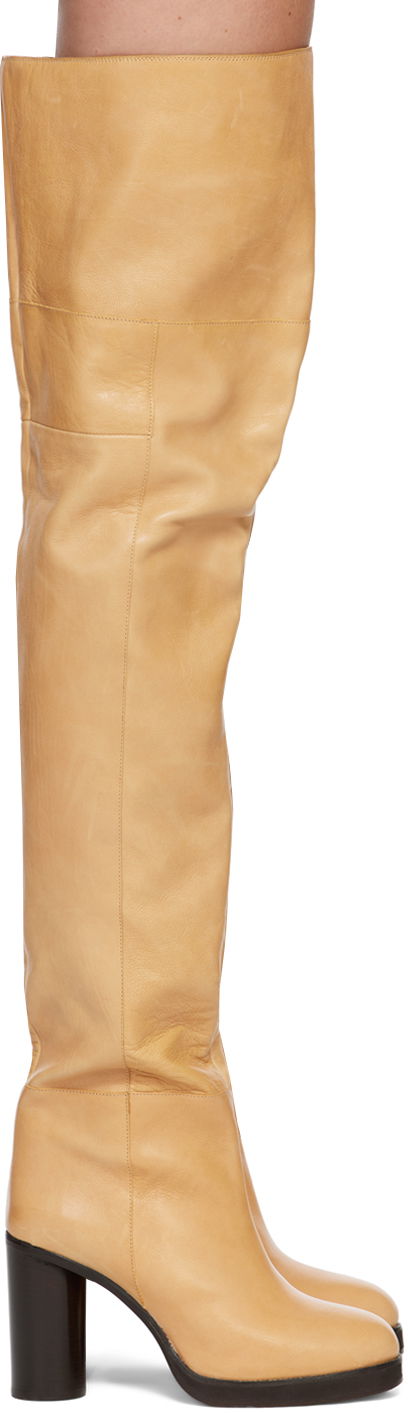 Догляд за взуттям ISABEL MARANT Isabel Marant Lurna Tall Boots бежевий | 22HCD0059-22H012S