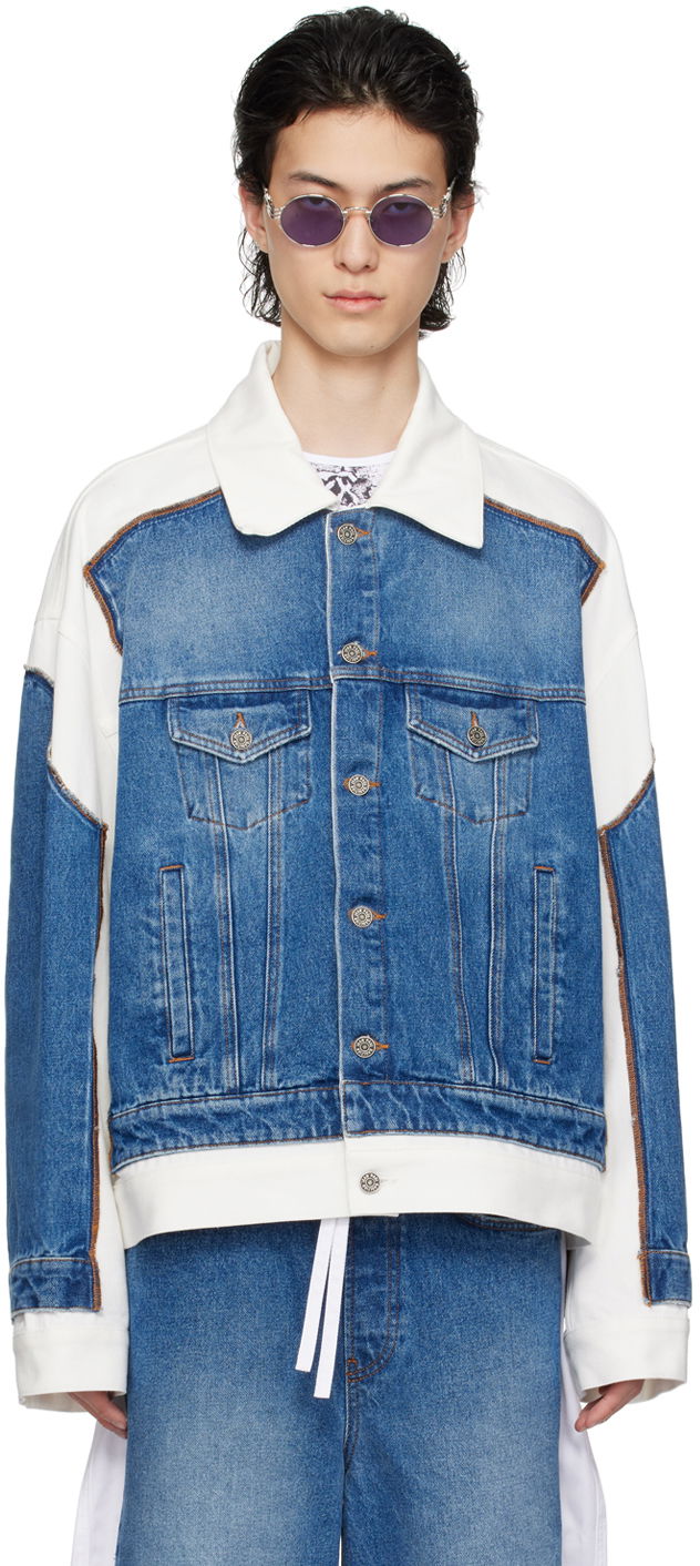 Куртка Jean Paul Gaultier Gaultier 'The Trompe L'œil' Denim Jacket Синій | 24/25-U-VE039I-D013-5701